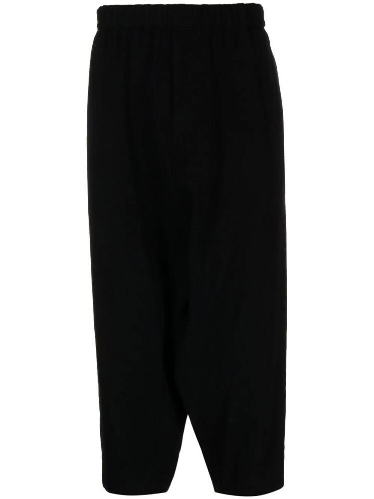 Black Comme Des Garçons cropped wool trousers Cover