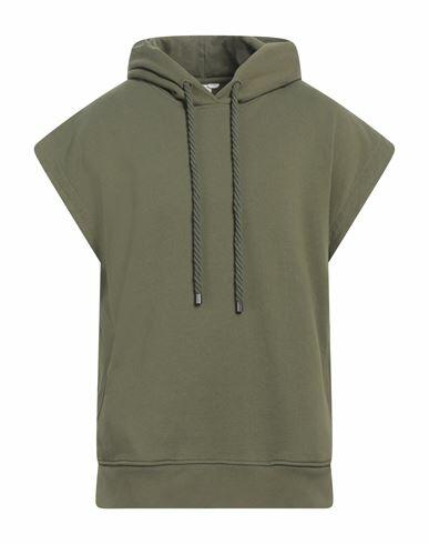 Noumeno Concept Man Sweatshirt Military green Cotton Cover