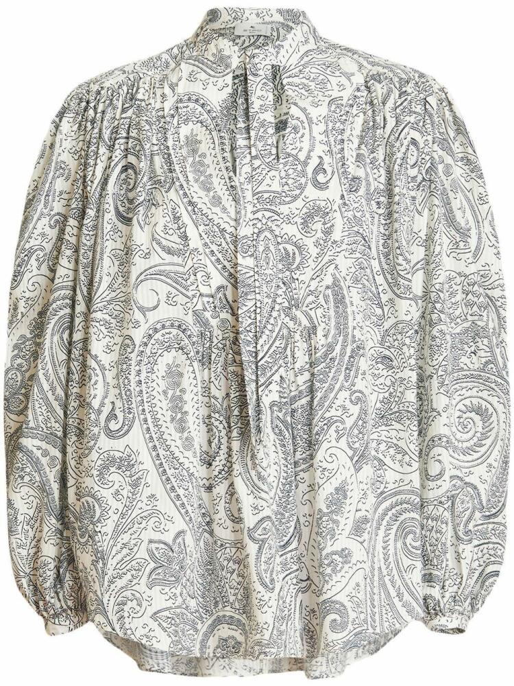 ETRO all-over paisley-print blouse - Black Cover