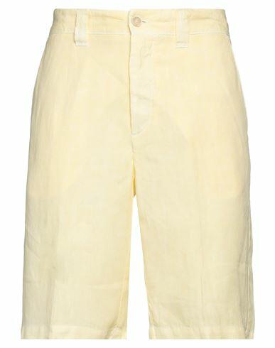 120% Lino Man Shorts & Bermuda Shorts Yellow Linen Cover