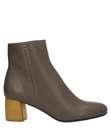 Malìparmi Woman Ankle boots Khaki Soft Leather Cover