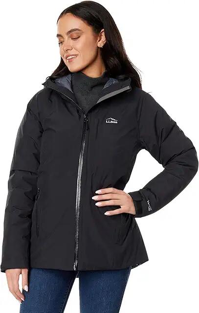 L.L.Bean Waterproof Ultralight Down Jacket (Black) Women's Clothing Cover