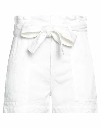 Guess Woman Shorts & Bermuda Shorts White Tencel Lyocell Cover