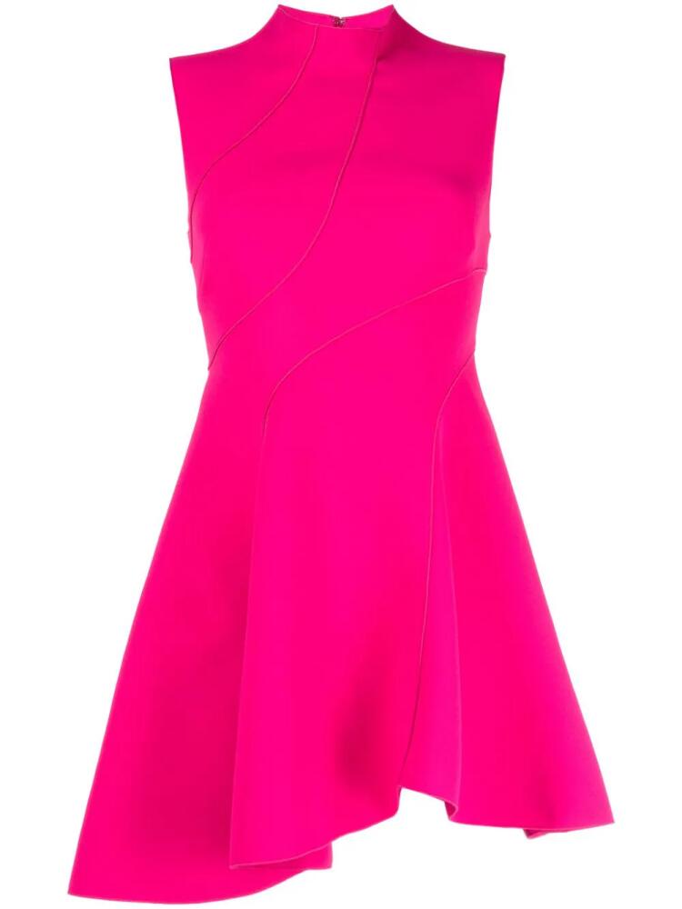 Acler Rowe asymmetric-design mini dress - Pink Cover