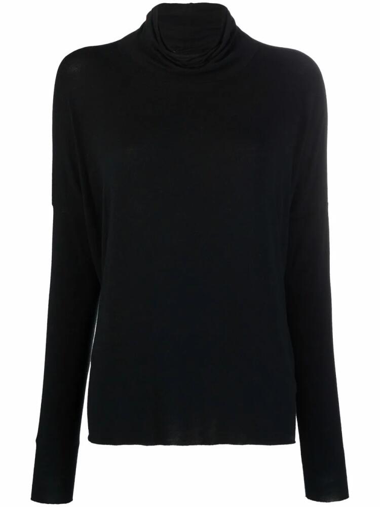 Kristensen Du Nord cowl-neck tonal jersey - Black Cover