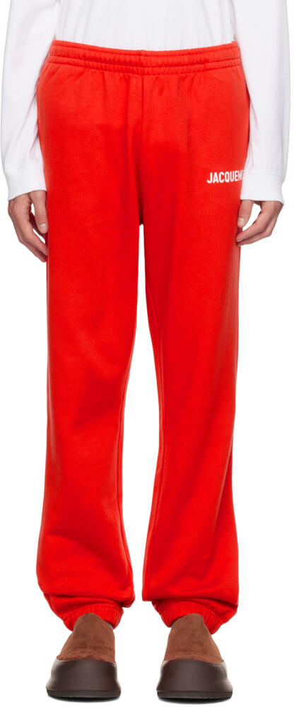 JACQUEMUS Red Le Papier 'Le Jogging Jacquemus' Sweatpants Cover