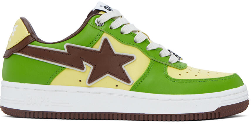 BAPE SSENSE Exclusive Green Sta Sneakers Cover