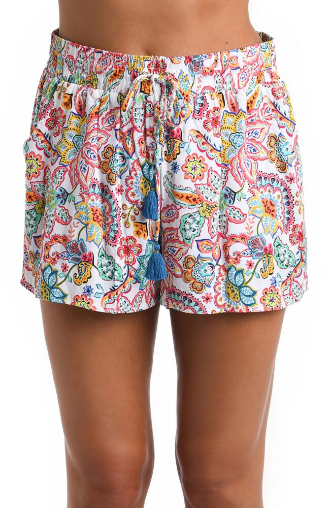 La Blanca Cover-Up Beach Shorts in Multi Cover