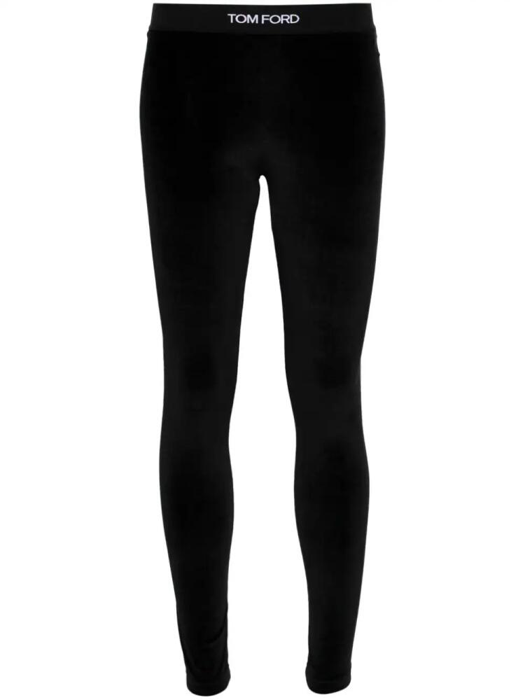 TOM FORD logo-waist leggings - Black Cover