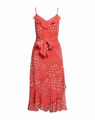 Karl Lagerfeld Woman Midi dress Red Polyester, Recycled polyester Cover