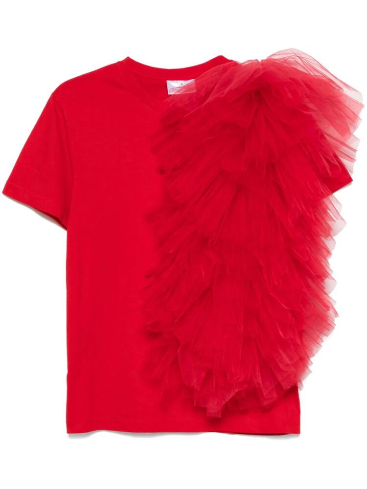 Alchemy x Lia Aram tulle-insert T-shirt - Red Cover