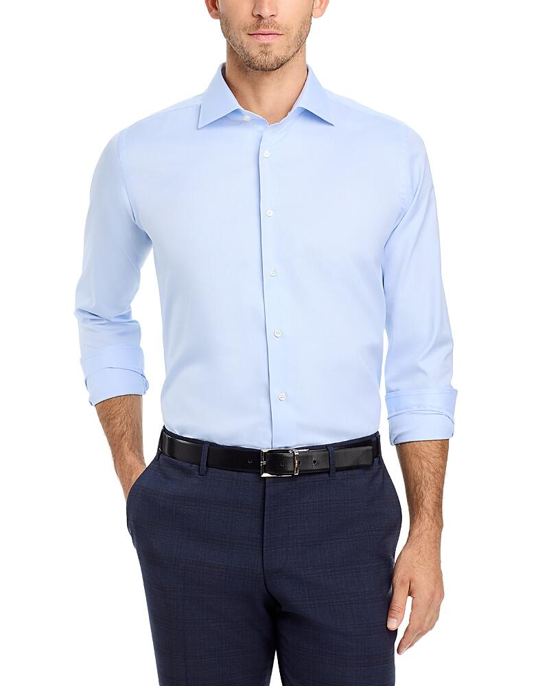 Canali Cotton Textured Regular Fit Dress Shirt Cover