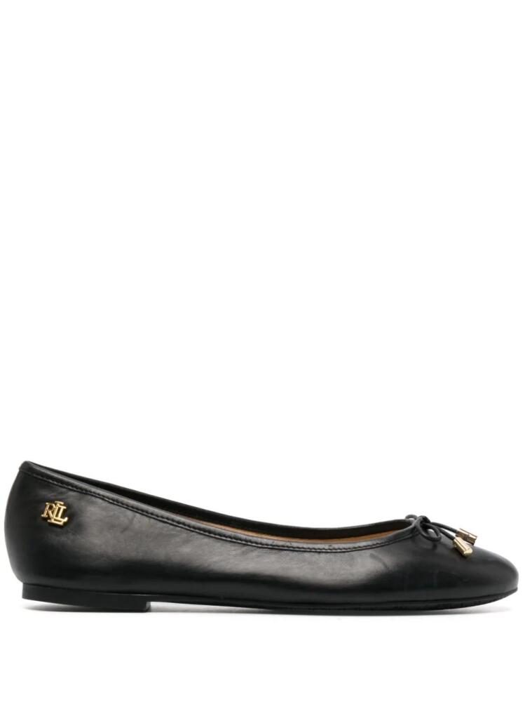 Lauren Ralph Lauren Jayna leather ballerina shoes - Black Cover