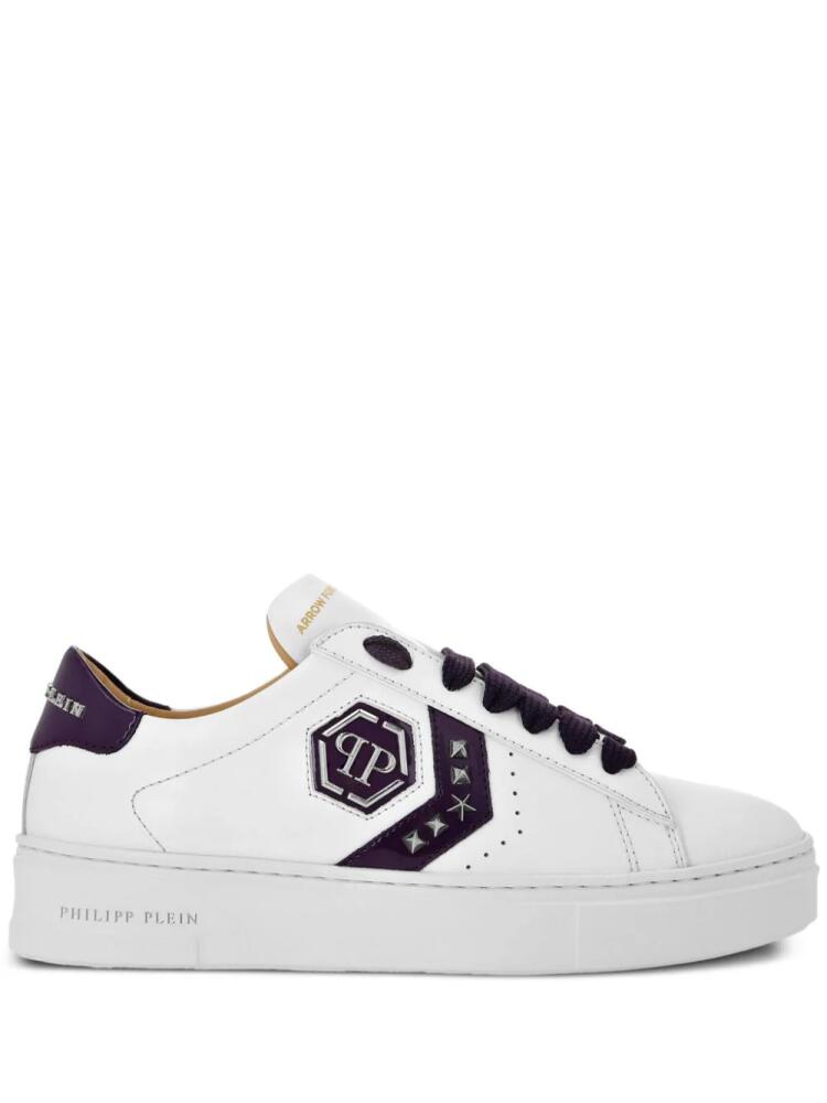 Philipp Plein Arrow Force leather sneakers - White Cover