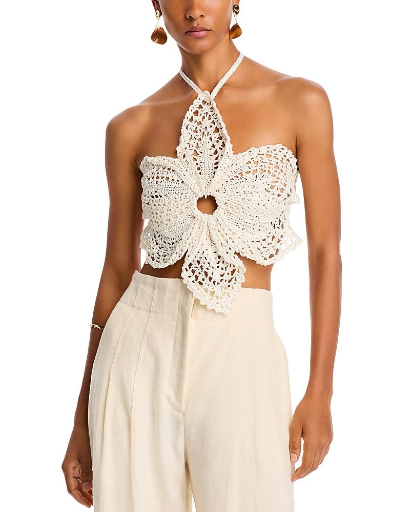 Cult Gaia Darlena Crochet Halter Top Cover