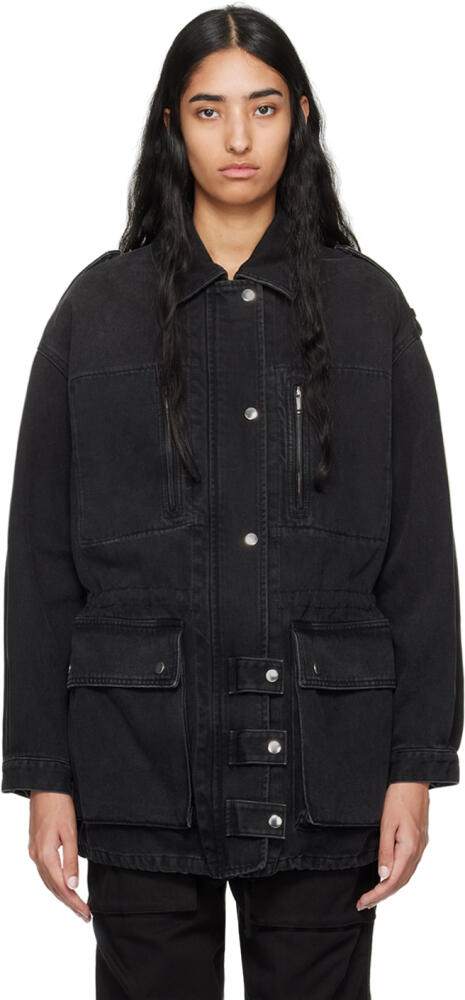 Isabel Marant Etoile Black Joanna Denim Jacket Cover