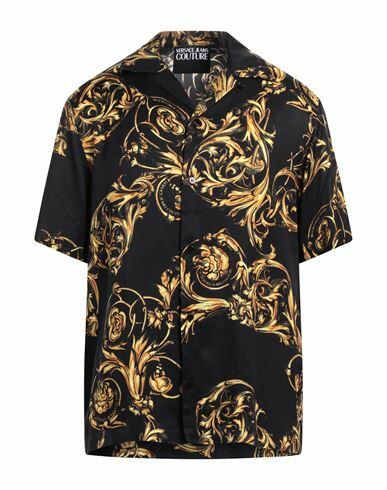 Versace Jeans Couture Man Shirt Black Viscose Cover