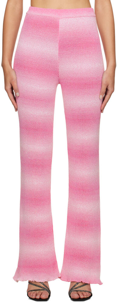 MSGM Pink Gradient Trousers Cover