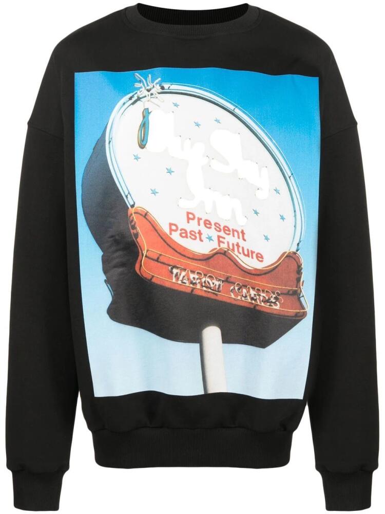 BLUE SKY INN graphic-print cotton sweatshirt - Black Cover