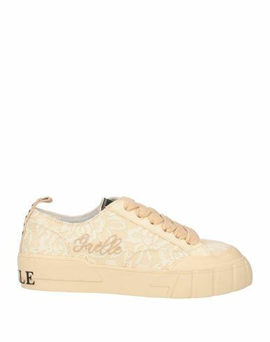 Gaëlle Paris Woman Sneakers Beige Textile fibers Cover