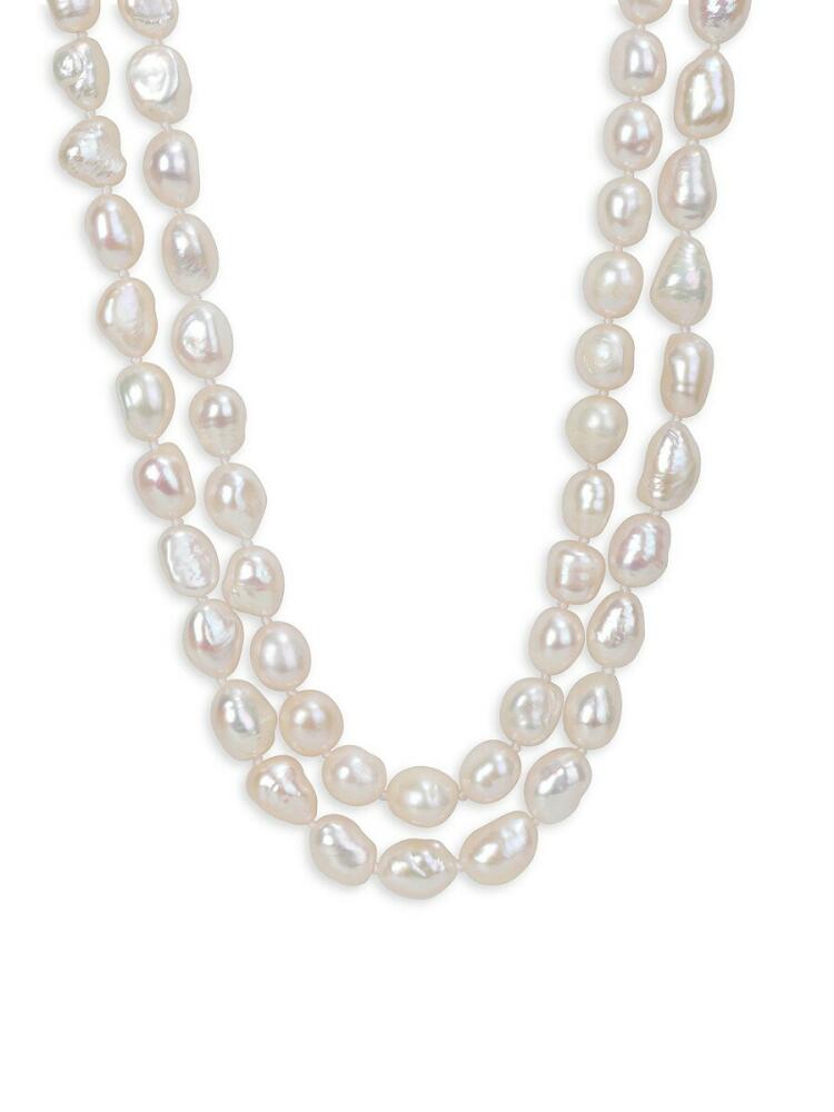 Sonatina Women's 9-10MM Freshwater Pearl Endless Necklace Cover