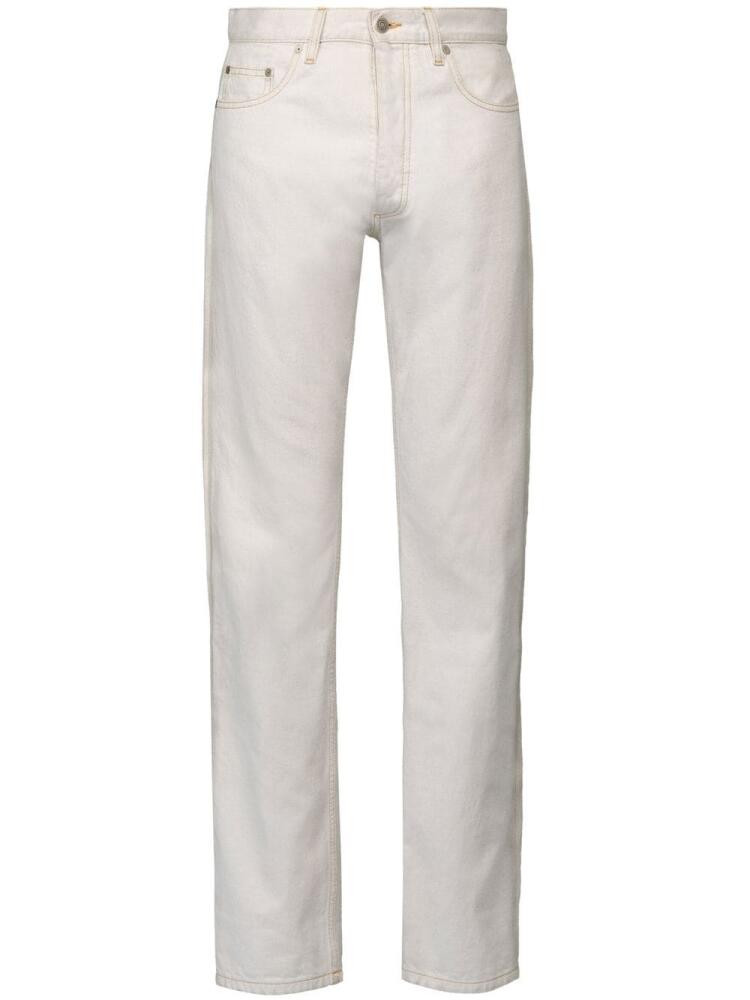 Maison Margiela Selvedge straight-leg jeans - Neutrals Cover