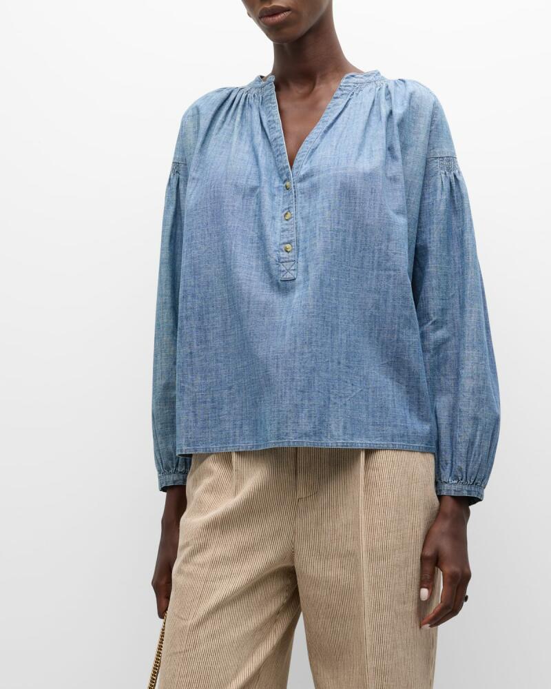 Vanessa Bruno Nipoa Cotton Chambray Shirt Cover