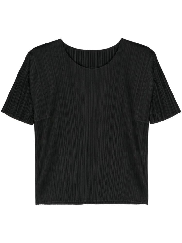 Pleats Please Issey Miyake New Colorful Basics 3 pleated T-shirt - Black Cover