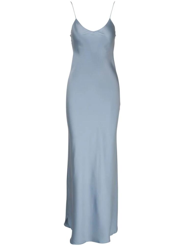 Nili Lotan Cami silk-satin midi dress - Blue Cover