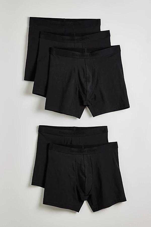 Standard Cloth Cotton Boxer Brief 5-Pack in Black Cover