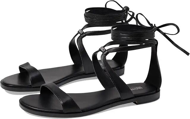 MICHAEL Michael Kors Amara Flat Sandal (Black) Women's Sandals Cover