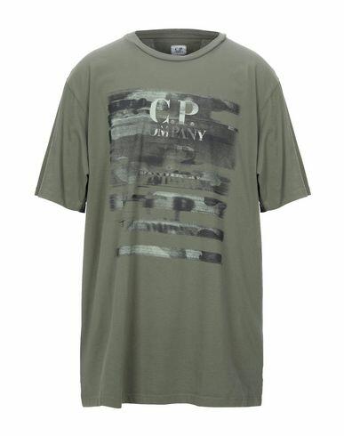 C. p. Company Man T-shirt Military green Cotton Cover