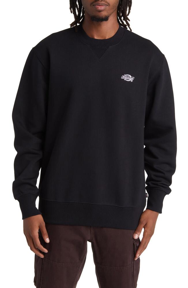 Dickies Summerdale Embroidered Logo Sweatshirt in Knit Black Cover