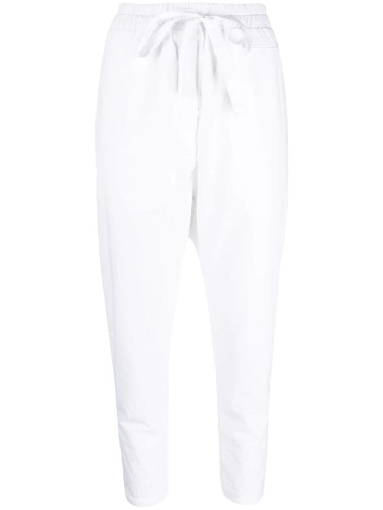 Kristensen Du Nord drawstring-waistband cotton trousers - White Cover