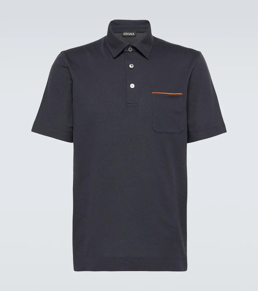 Zegna Cotton piqué polo shirt Cover