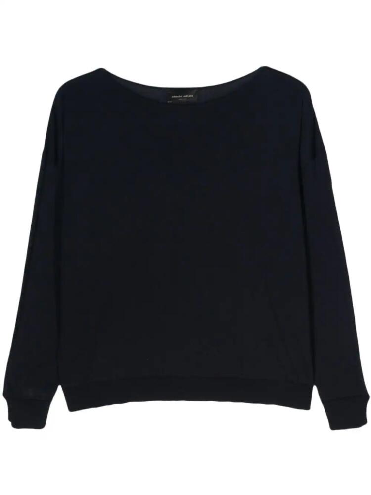 Roberto Collina drop-shoulder wool jumper - Blue Cover