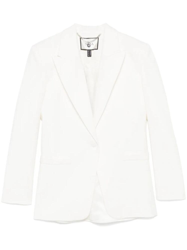 NISSA single-breasted blazer - White Cover