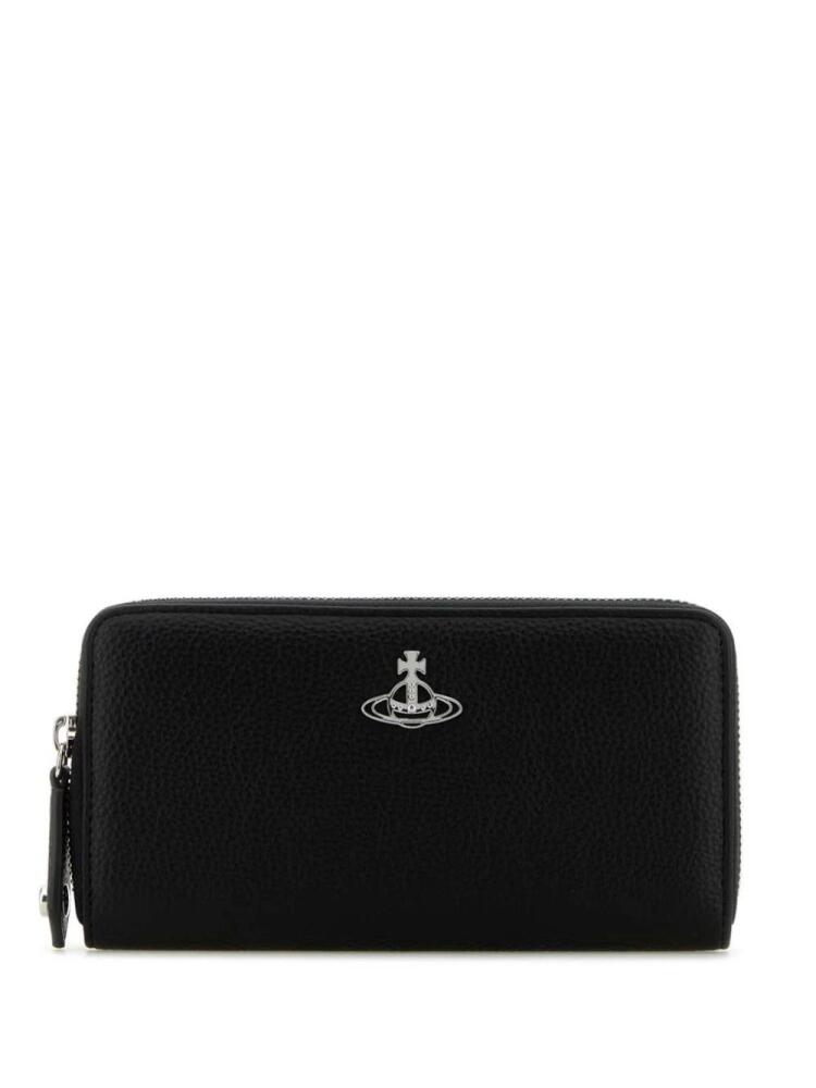 Vivienne Westwood zipped leather wallet - Black Cover