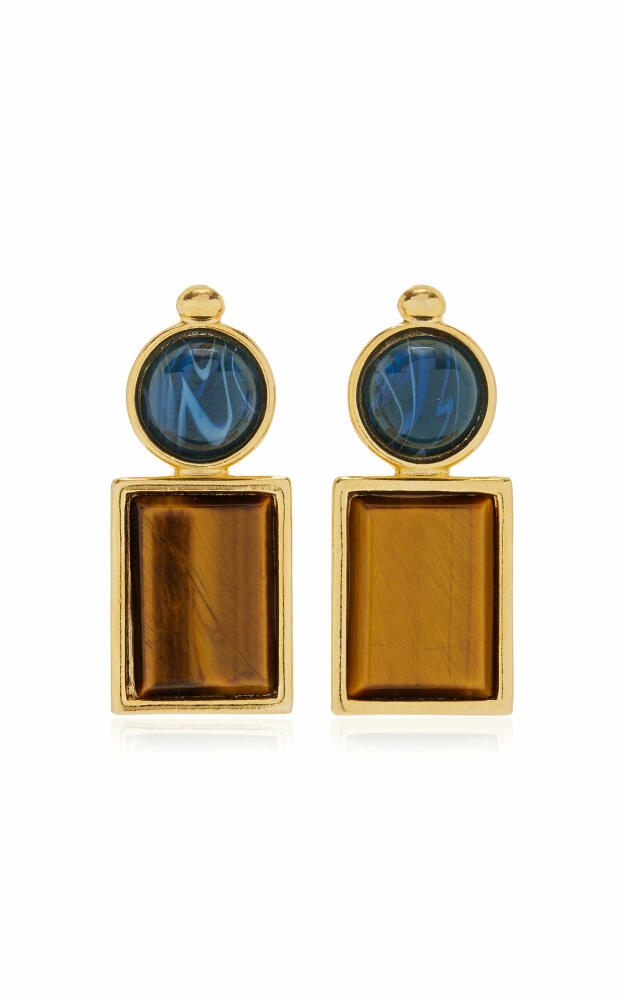 Ben-Amun - Exclusive 24K Gold-Plated Stone Earrings - Brown - Gifts For Her Cover