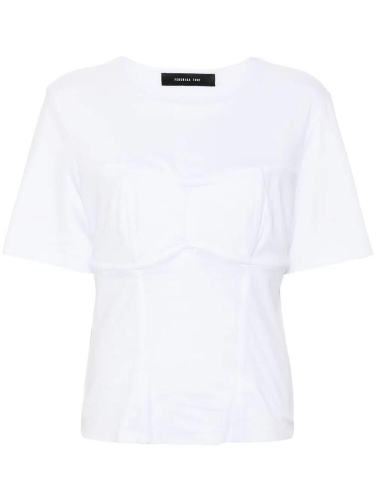 Federica Tosi moulded-cup cotton T-shirt - White Cover