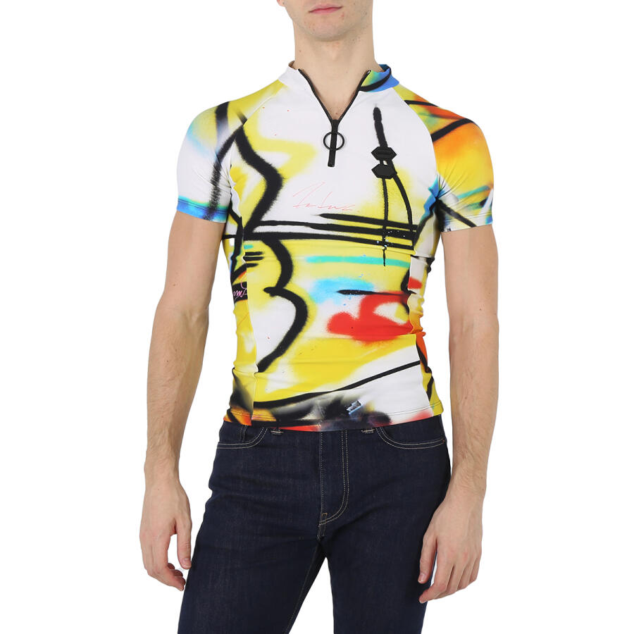 Off-White Multicolor Futura-print Zipped T-shirt Cover