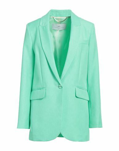 Nenette Woman Blazer Light green Polyester, Acetate Cover