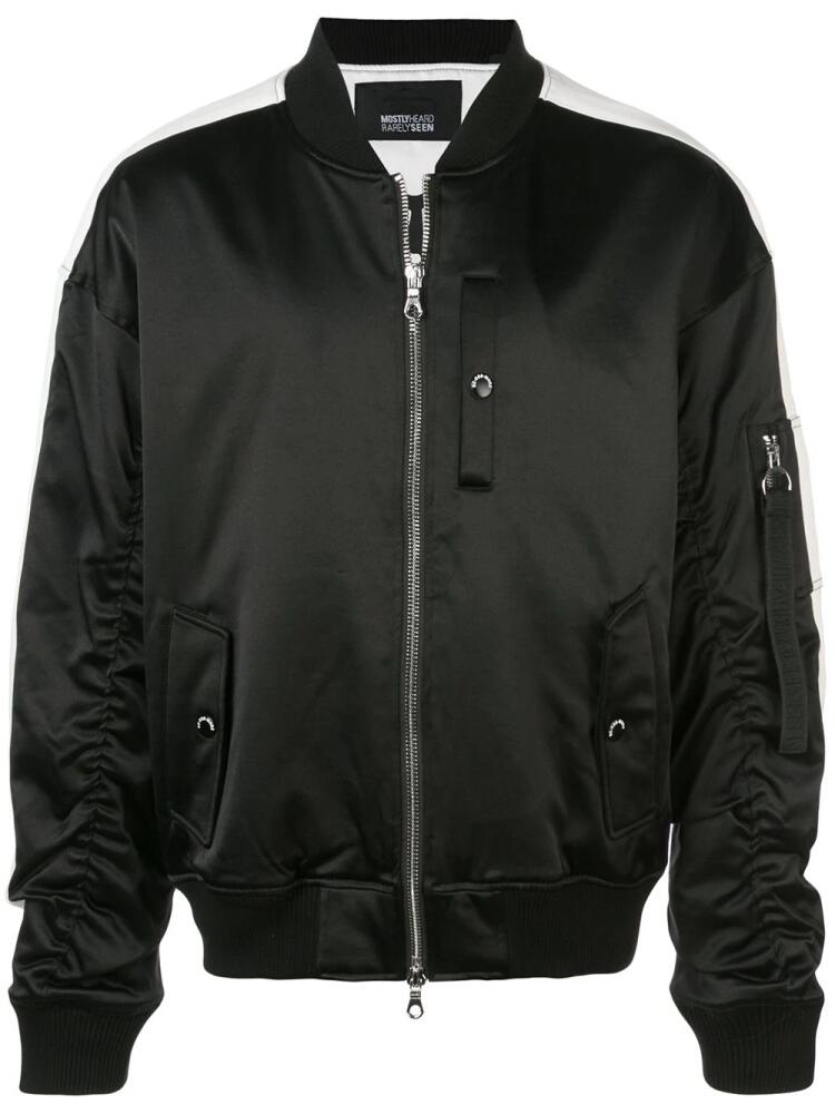 Mostly Heard Rarely Seen Track MA-1 jacket - Black Cover