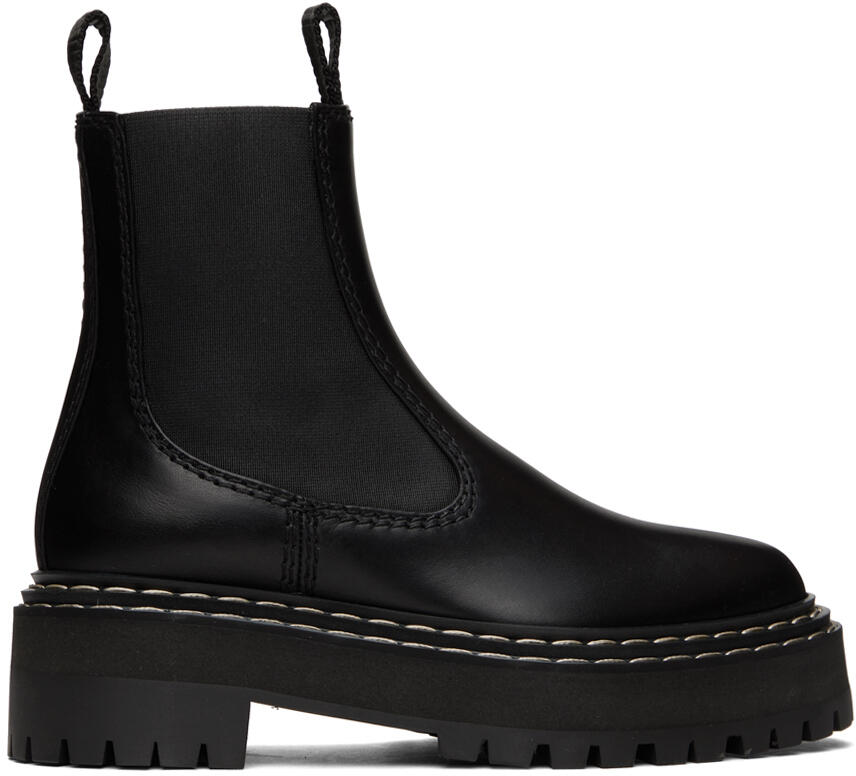 Proenza Schouler Black Platform Chelsea Boots Cover