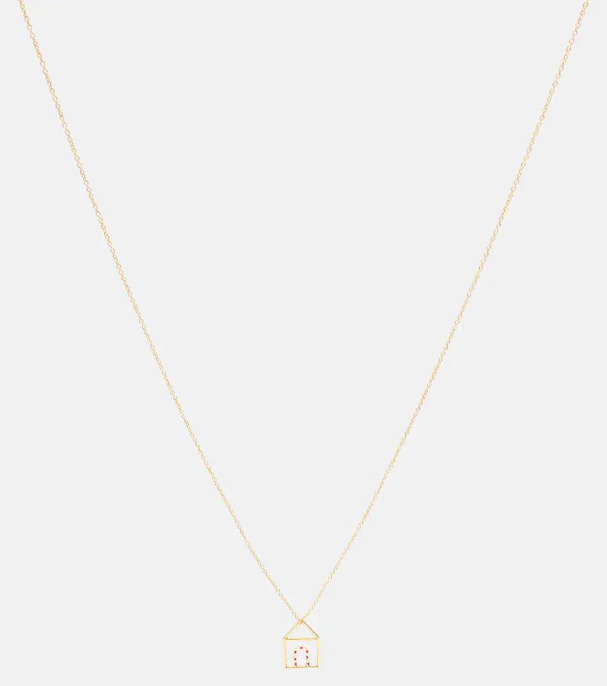 Aliita Casita 9kt yellow gold necklace with enamel Cover