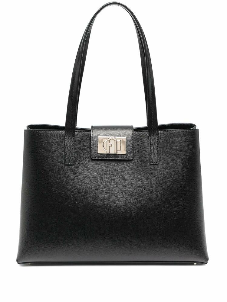 Furla 1927 leather tote bag - Black Cover