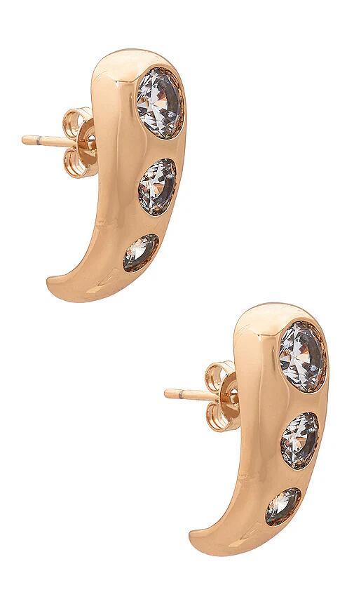 Lili Claspe Adira Large Studs in Metallic Gold Cover