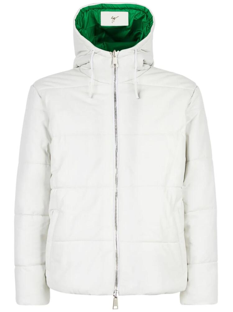 Giuseppe Zanotti Aidak leather jacket - White Cover