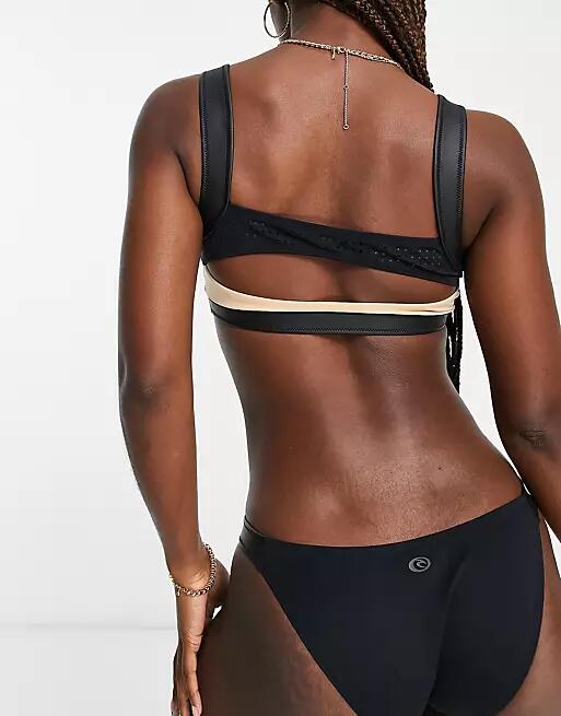 Rip Curl mirage ultimate bralette bikini top in black Cover