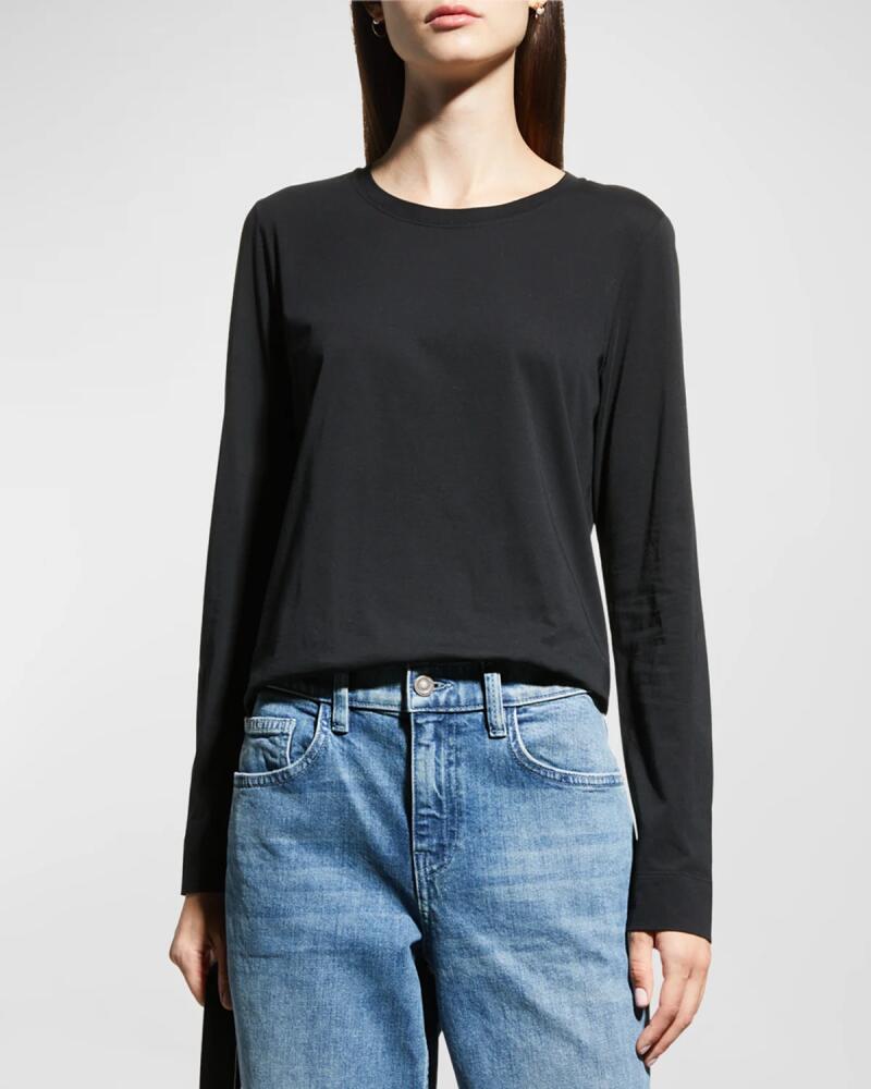 Lafayette 148 New York Plus Size Long-Sleeve Crewneck Tee Cover